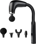 Bent Hook Fascia Electric Massage Gun(Black)