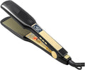 Straightening Wand Professional Iron Hair Straightener with Digital LCD Display Dual V Instant Heating Curling Straightener(AE-K139-PPUK)