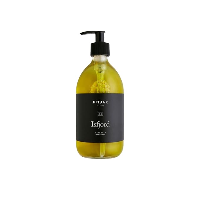 Hand Soap/Hair &amp Body Wash - Vegan. SLS/SLES free. Glass bottle. (Isfjord 500 ml / 16.9 fl.oz)