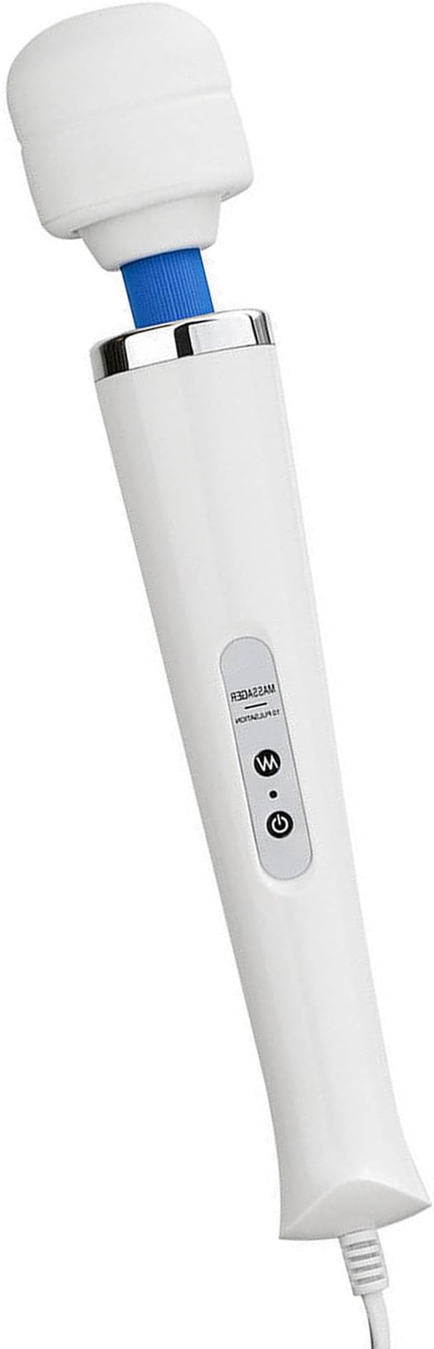 Wired Full Body Massager Strong Handheld Vibration for Sports Recovery (White)