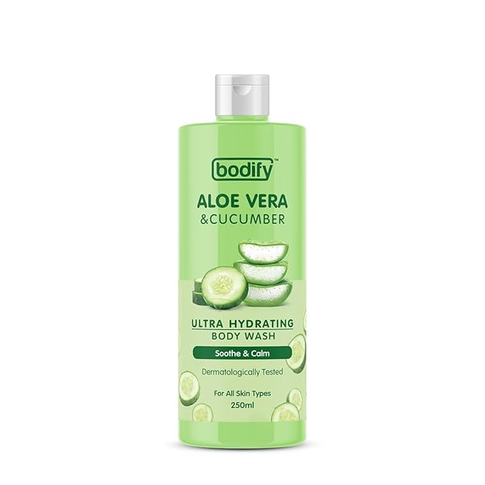 Aloe Vera &amp Cucumber Ultra Hydrating Body Wash 250 Ml | Soothe &amp Calm | Paraben Free | All Skin Types