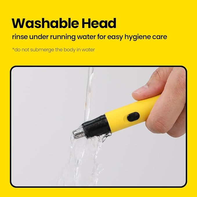 Gorilla Technique Nose Ear Hair Trimmer for Men 10000RPM 4 in 1 Nose Eyebrow &amp Facial Hair USB-C Rechargeable Battery Waterproof Heads Korean 4 Heads