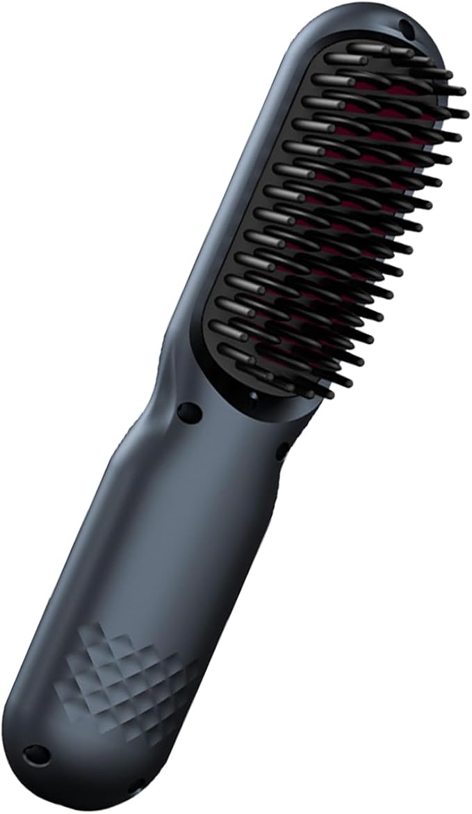Hair Straightener Brush Comb Straightening Brush for Women with 4 Temps Fast Heating for Travel Teeth Design