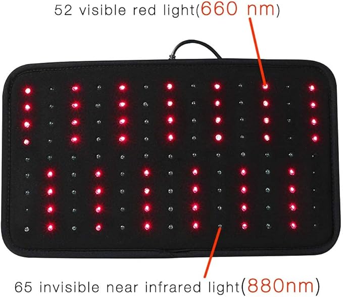 Red Light &amp Near Infrared Therapy Wrap FDA Cleared Led Light Therapy Back Pain Relief Device Wearable Deep Penetrating Pad Relief for Joints Knee Pain