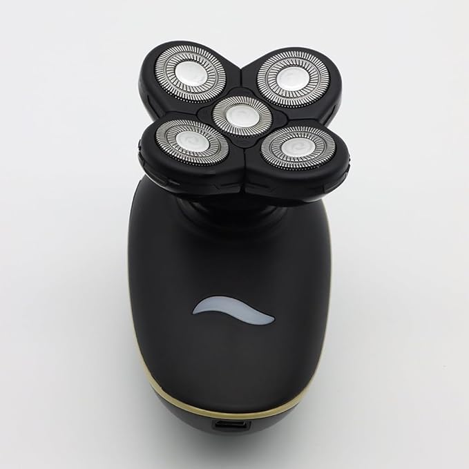 Head Shavers for Bald Men 5D Men's Electric Shaver Bald Shaver USB Rechargeable Waterproof Portable Body Shaver Hair Clipper Beard Trimmer Men's Razor