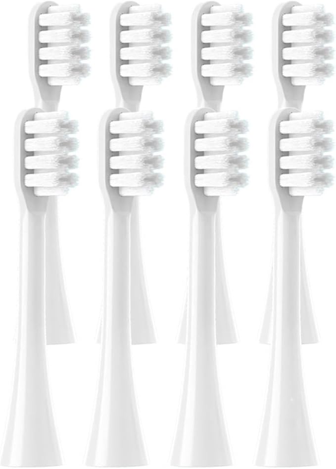 20PCS Replacement Toothbrush HeadsCompatible for SOOCAS X3S/X3U/X5 Electric Tooth Brush Soft Bristle Nozzles(20 White White)