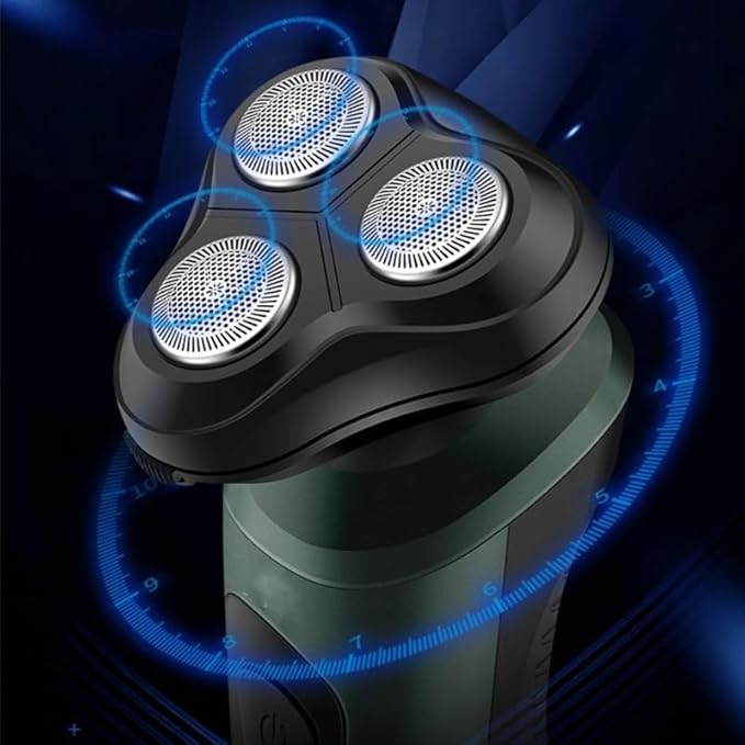 Head Shavers for Bald Men Electric Face Shaver For Men Washable Rechargeable Shaving Beard Machine (Color : Silver gray)