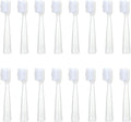 16pcs Replacement Toothbrush Heads Compatible for Jianpai S12/HYUNDAI XM-806/ACA ALY-HYS01W/TSOP/Royalstar/INPHIC Bristles(16white)
