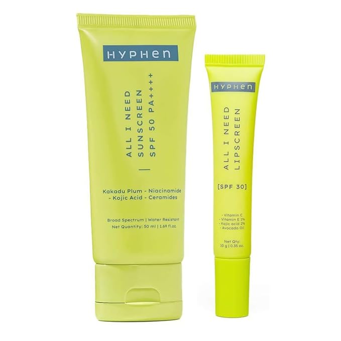 Hyphen All I Need Sunscreen Spf 50 Pa++++ &amp Lip Balm 30 Pa++ Combo