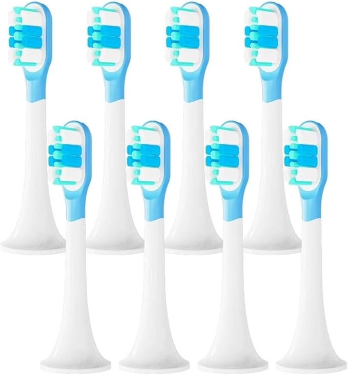 8pcs Replacement Toothbrush Heads for Electric Teeth Brush(8 BJ Green)