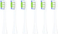 6pcs Replacement Brush Heads Compatible for Flow/X PRO Elite/X /F1/Z1/One/ Air2 Toothbrush Nozzles(6 pcs White)