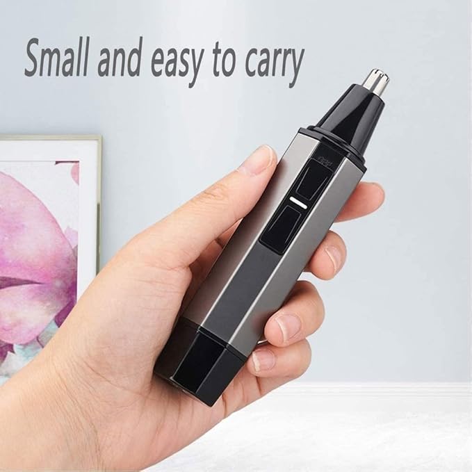 Nose Hair Trimmer for Men 2 in 1 Rechargeable Nose and Ear Trimmer Clipper Waterproof Eyebrow &amp Facial Hair Trimmer with Flashlight Easy to Use and Carry Easy Cleansing