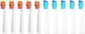5-10Pcs Replacement Brush Heads for Seago Fairywill Electric Toothbrush FW SG 507 508 515 551 917 959 908 Dupont Bristle(5 Pink 5 White)