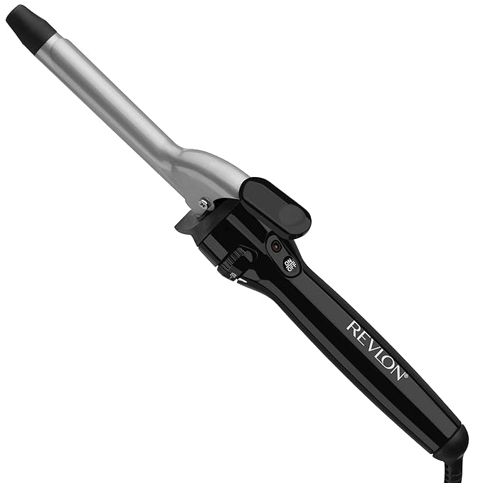 Revlon Perfect Heat Triple Ceramic Curling Iron Bundle with 1/2 Inch and 3/4 Inch Barrels for Silky Smooth Curls