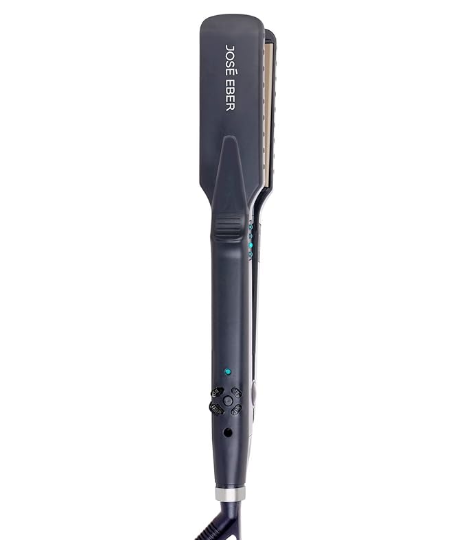Jose Eber: Wet or Dry Flat Iron - 1.5 Plates Innovative Technology Smooths Dry or Damp Hair Temp Control Professional Straightener Styling Tool