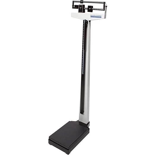 Health o Meter 402KL Scale w/Height Rod 20-1/4-Inch x10-3/8-Inch x57-1/2-Inch Black/Silver