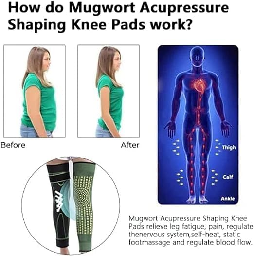 Radiofrequency Herbal Thermal Knee SupportMugwort Acupressure Shaping Knee Pads Men's Women's Joints and Elderly Heated Long Sleeves