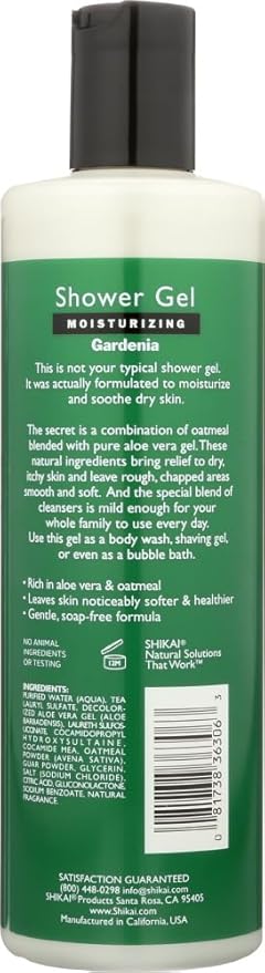 Shikai: All-Natural Moisturizing Shower Gel White Gardenia 12 (3 pack) by ShiKai