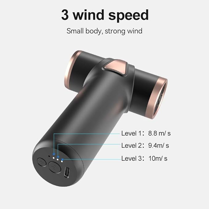 Cordless Hair Dryer No Hot Air Mini Blow Dryer Aluminum Air Duster Keyboard Cleaner for Computer Keyboard Electronics Cleaning Outdoor Hiking Camping Air Cushion Inflation
