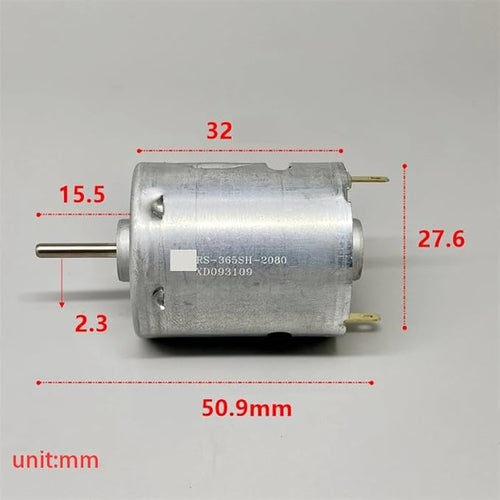 1Pc Carbon Brush DC Electronic Starter 12V RS-365SH-2080 Hair Dryer