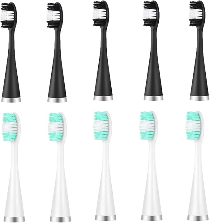 10pcs/lot Toothbrush Replacement Heads for Teeth Tartar Device Electric Tooth Brush Replace Smart(White-10pcs)