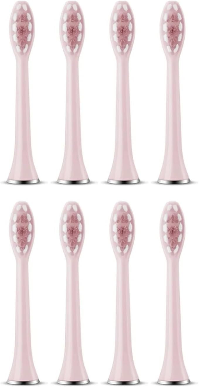 Compatible for SUBORT Bair Replacement Toothbrush Heads - Fits S7/X7/X7S/X11/X11S Nozzles Bristles Accessories(8pcs Pink)