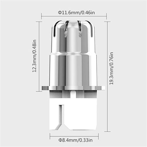 1PCS Nose Trimmer Heads Nose Hair Cutter Replacement Head 3-in-1 Shaver(White 1pcs)