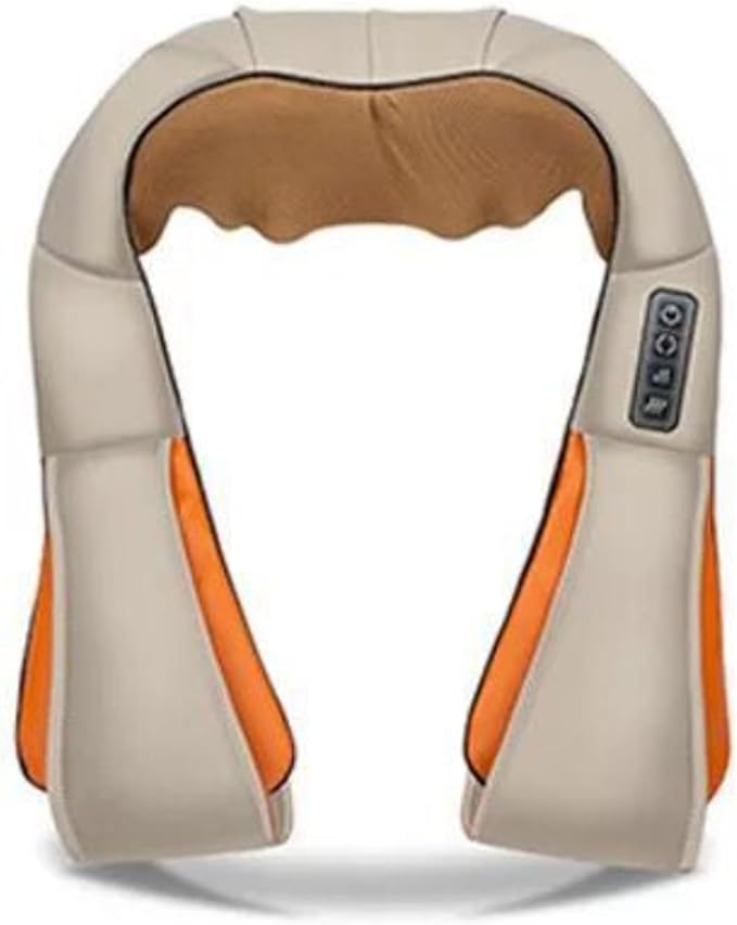 Neck Shoulder Massager with HeatMuscle Massager for Muscle Relaxation Deep Tissue Percussion Neck Massagers for Back Neck Shoulder and LegGifts for WomenMenMomDad (Yellow B One Size)
