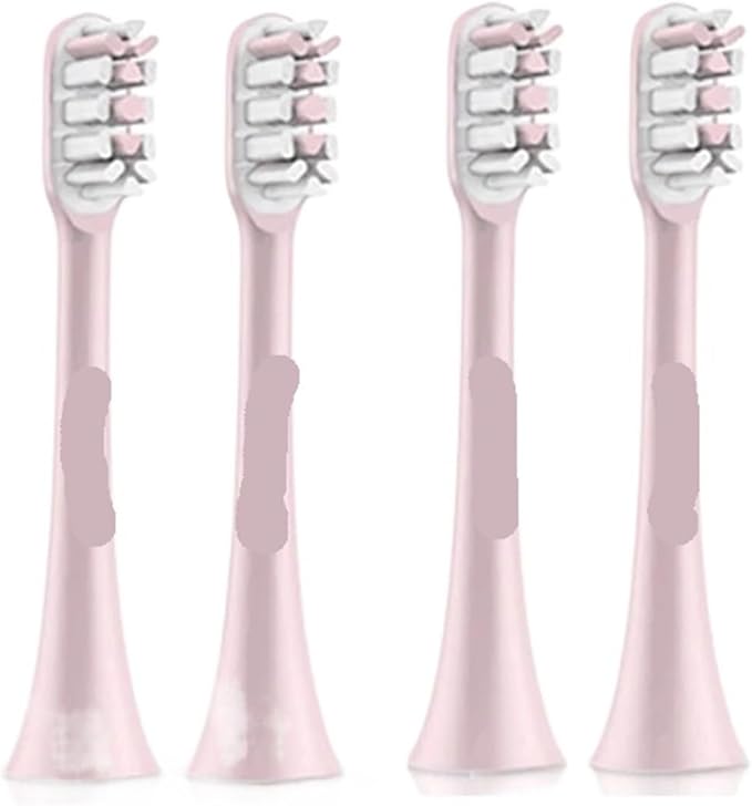 Electric Toothbrush Head Replacement Parts X1 X3 X3U X5 Sonic(Pink 4 pcs)