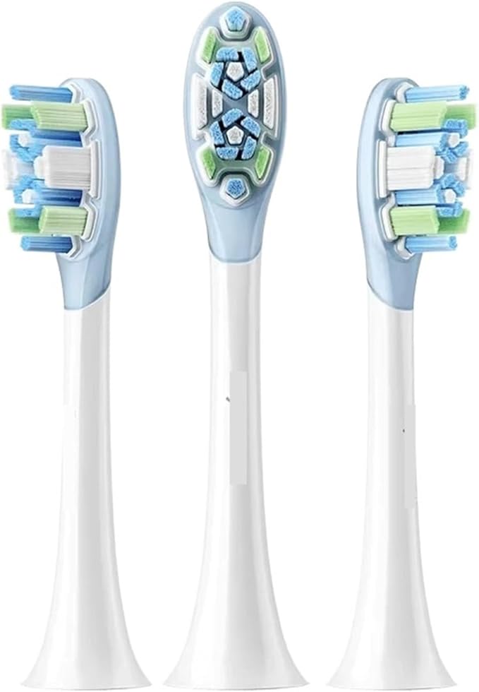 Electric Toothbrush Brush Head 3/6PCSCompatible for Pro 4 Brushing Modes IPX8 Waterproof(3PCS Clean Version)