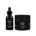 Golden Grooming Beard Bundle for Black Men | Natural Beard Growth Kit with Shea Butter (XL Spicy Grove)