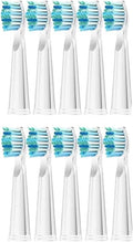 10 Pcs Toothbrush Head Compatible for FW-507/508/515/551/917/959/2011/D1/D3/D7(Orange)