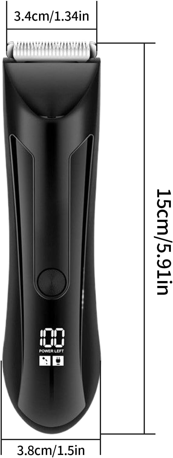 Beard Trimmer - Electric Body Hair Trimmer for Men Shaving Razor Grooming Tool with Precision Design Father Travel Nose Mustache Face Care Personal Grooming Kit for Home