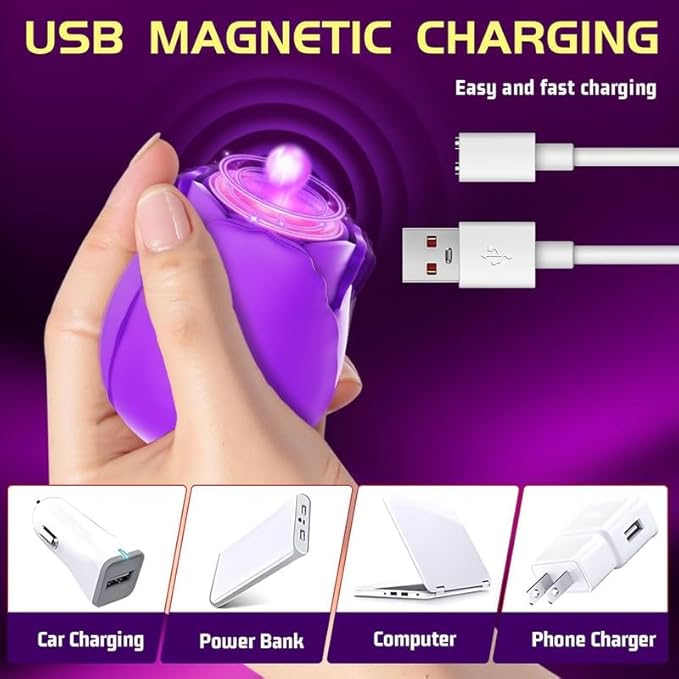 2026 Newly Portable Vibrating Massager -Clitioral Sucker Relaxes Muscles Viboators Toy 10 Modes Couples - for Body and Back Foot Silent Personal for Sports Massage Adult Tools Relaxation XJH-Purple50