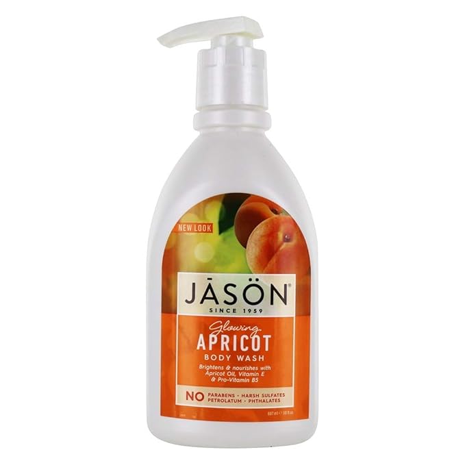 Jason Natural Products Apricot Satin Shower Body Wash 30 Fl Oz 3 Count (Pack of 1)