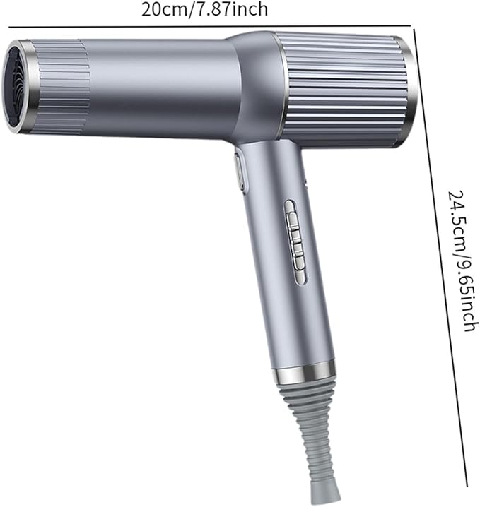 Generic Portable Hair Tool with Nozzle for Styling Curly Hair in Hotels gray 1 Nozzle