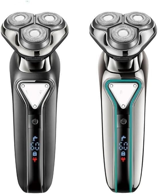 Electric Shavers for Men Wet Dry Waterproof Electric Shaver for Men Wet Dry Beard Electric Razor Facial Shaving Machine Rechargeable LCD