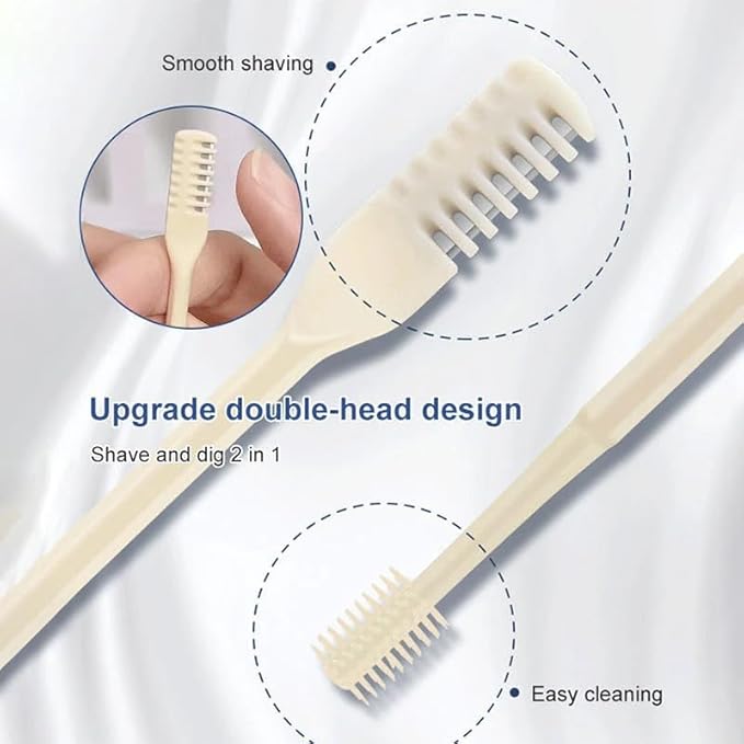 2024 New Portable Nose Hair Trimmer with Ear Picker 2-in-1 Manual Rotary Nose Hair Cleaner &amp Trimmer Nose and Ear Trimmer for Men 360° Rotating Manual Nose Hair Clipper /1574