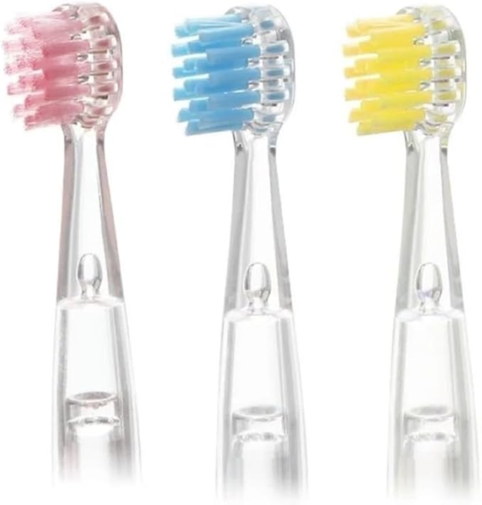 Kids Replacement Toothbrush Heads ForCompatible for Revyline RL025/LANBEIBEI LB-L01 Electric Accessories Nozzles Bristles(4PCS Yellow)