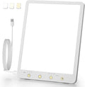 10000 Lux Light Therapy Lamp - Full Spectrum Therapy Light 3 Color Temperature &amp Wall Mount Therapy Lamp Portable Daylight Lamp for Home &amp Office Memory Function &amp Touch Control.