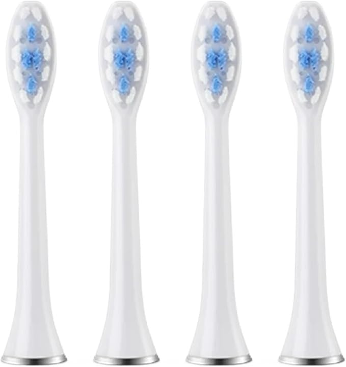 Replacement Toothbrush HeadsCompatible for SUBORT S7/Bair X7 X7S X11 X11S(4pcs White)