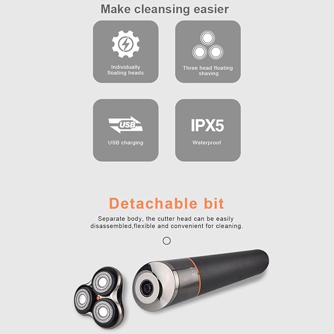 Head Shavers for Bald Men 4in1 IPX5 multifunctional wet dry electric shaver for men facial body rechargeable electric razor hair shaver beard shaving