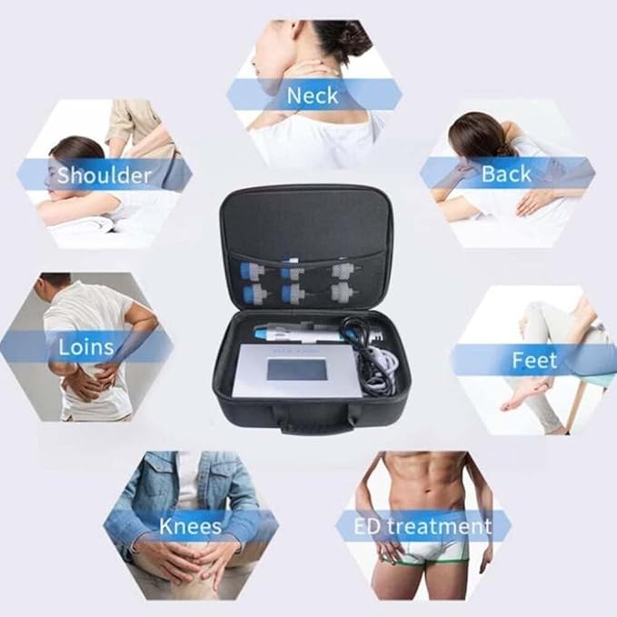 Shockwave Therapy Machine ED Pain Relief Massager Professional High Efficient Electromagnetic Extracorporeal Deep Tissue Percussion Body