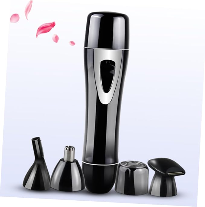 3pcs Nose Hair Trimmer Multi-Function USB Rechargeable Hair Removal Tool for Men and Women Compact Black Convenient and Portable Grooming