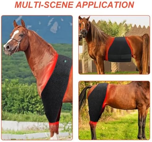 Red Light Therapy Pad for Horses - Infrared Belt for Buttocks &amp Abdomen Full Body LED Therapy Device Near Infrared Wrap - 2pcs Equine Health &amp Recovery Solution