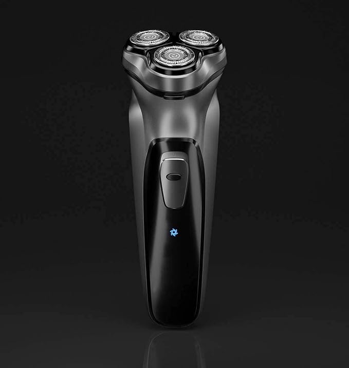 Men's Electric Shaver - Electric Razor Cordless Rechargeable 3D Rotary Shaver Razor with Pop-up Sideburn Trimmer Waterproof Black