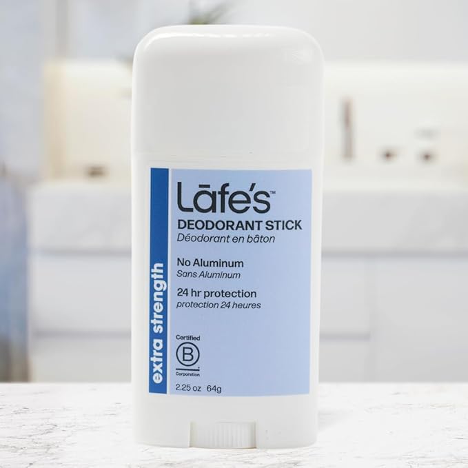 Lafe's Natural Deodorant | 2.25oz Aluminum Free Natural Deodorant Stick for Women &amp Men | Paraben Free &amp Baking Soda Free with 24-Hour Protection (Bliss/Extra Strength 2.25 Ounce (3-Pack))