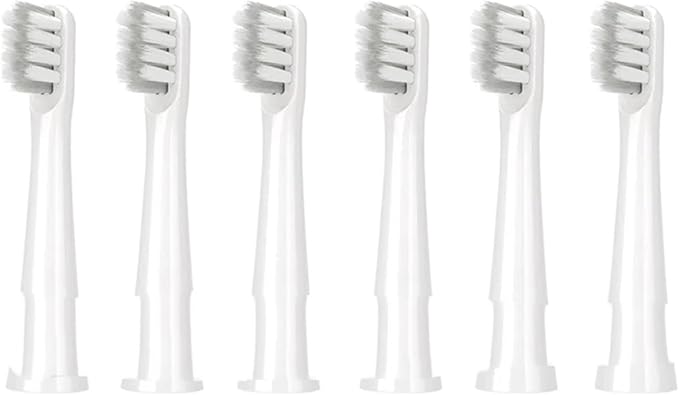 Compatible for SOOCAS EX3 Replacement Toothbrush Heads - SO White EX3 Dupont Soft Bristles Brush Head Nozzles(6PCS Brush Head)