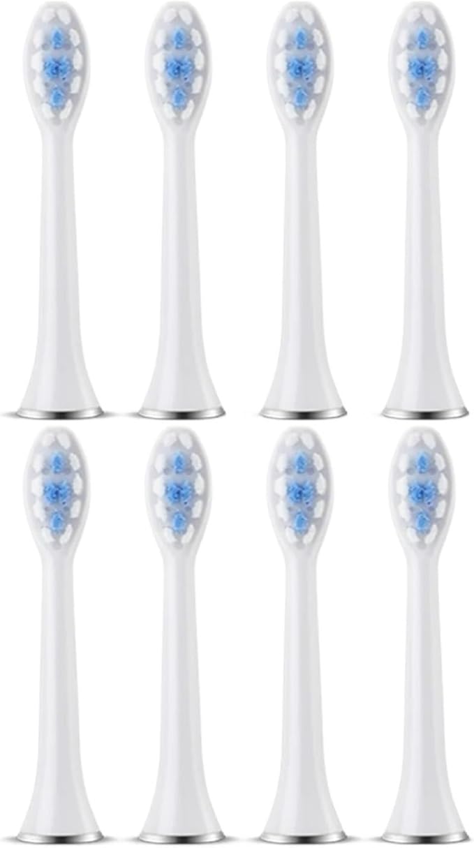 Replacement Toothbrush HeadsCompatible for SUBORT S7/Bair X7 X7S X11 X11S(8pcs White)