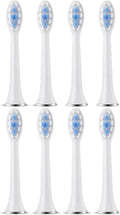 Replacement Toothbrush HeadsCompatible for SUBORT S7/Bair X7 X7S X11 X11S(8pcs White)